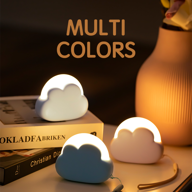 Floating Nightstand With Led Light - Wolke Nachtlicht Mini USB Wireless Entzückende