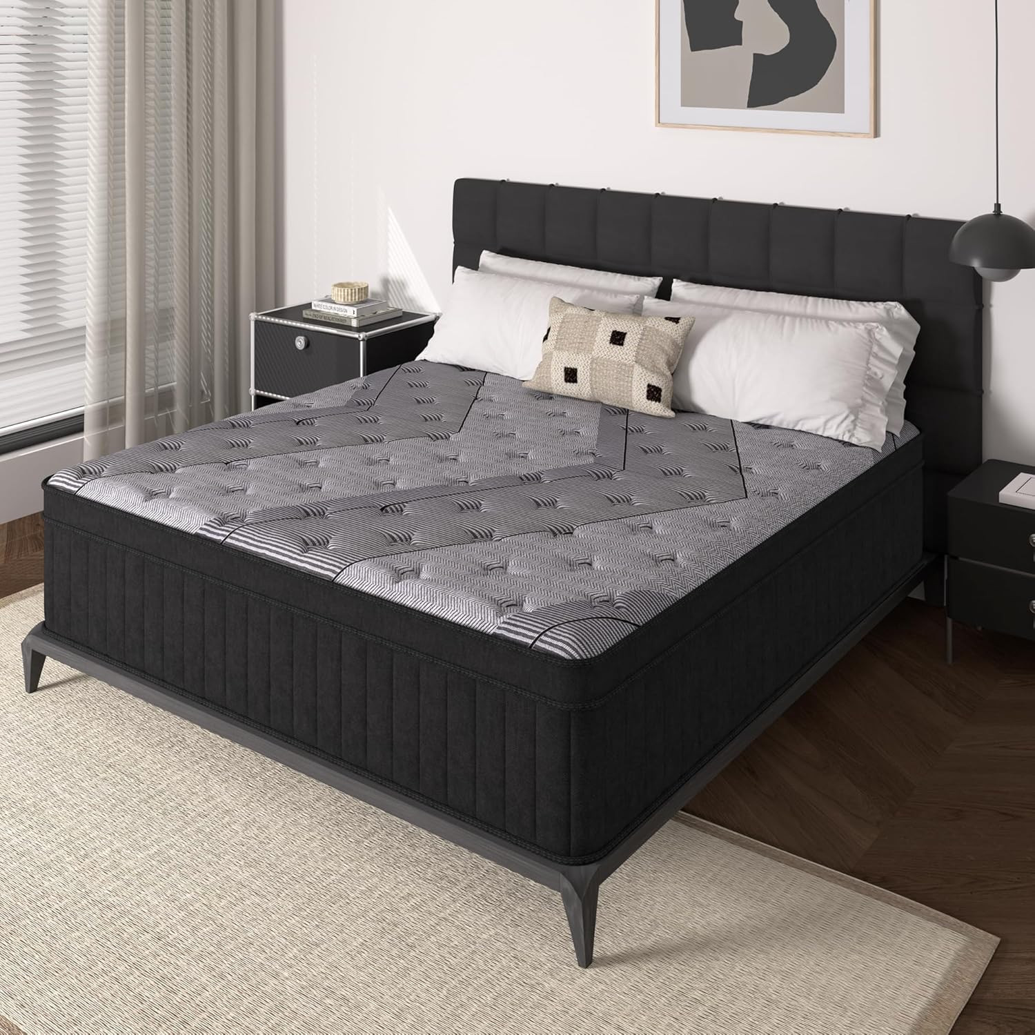 Memory Foam Mattress In A Box Queen - Queen-Size-Matratze, 12 Zoll Hybrid-Matratze in einer