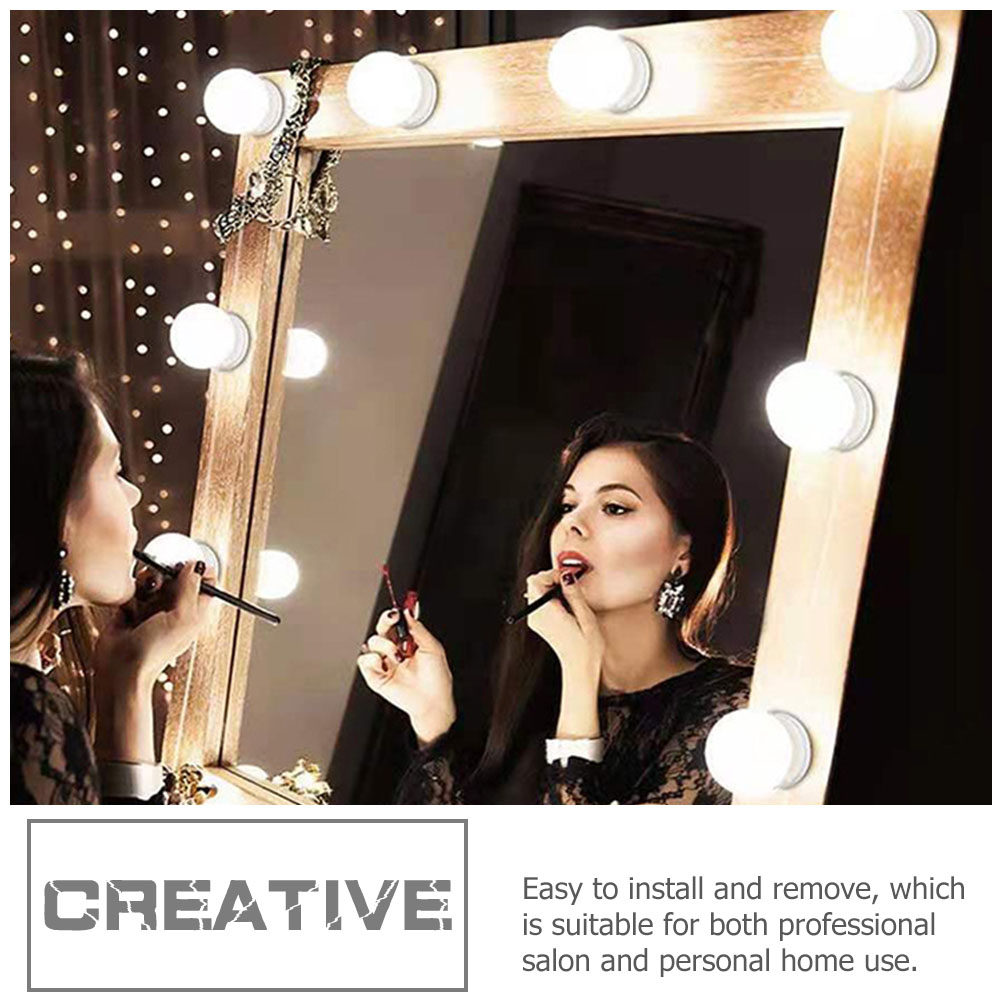 Dressing Table Vanity With Lighted Mirror - 1 Set LED-Schminkspiegel-Licht, Vorderseitige Schminktischlampe, Verstellbare