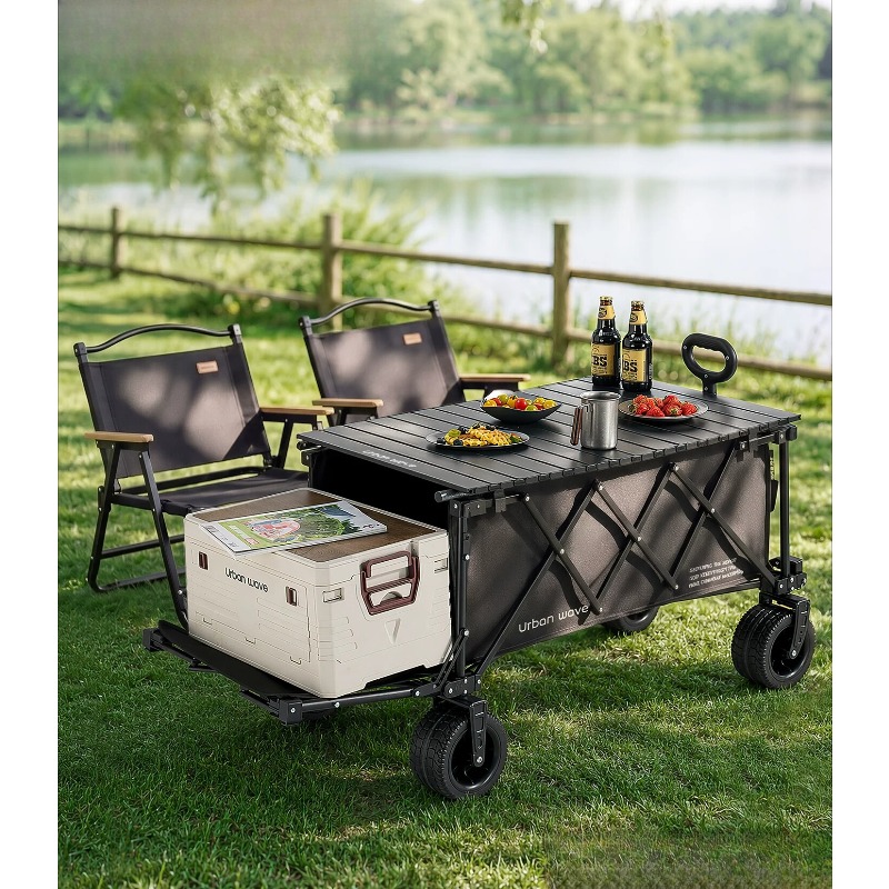 Outdoor Furniture - Faltbarer Campingwagen, zusammenklappbarer Trolley für den
