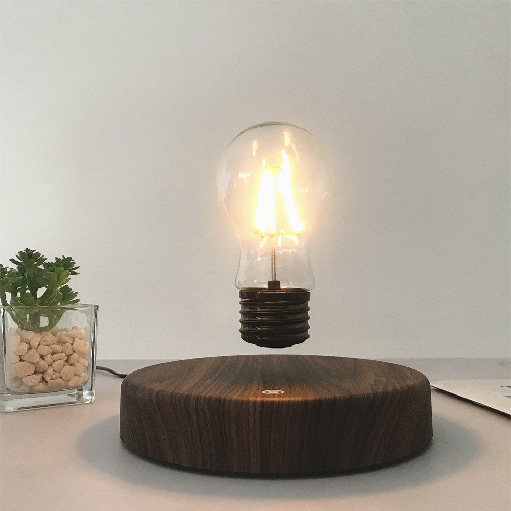 Floating Nightstand With Led Light - Magnetische Levitation Lampe Kreativität Schwimmende Glas