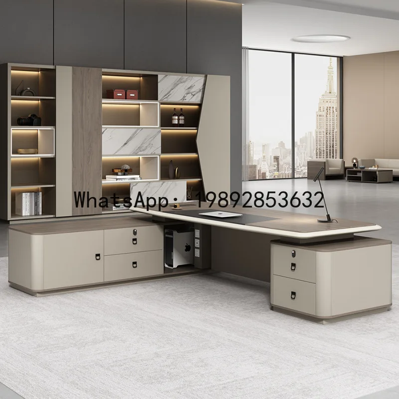 Chairs - H5.15 Präsidentenbüro-Chefschreibtisch, Vorstandsvorsitzenden-Büro, lackierter Manager-Schreibtisch, Büroschreibtisch