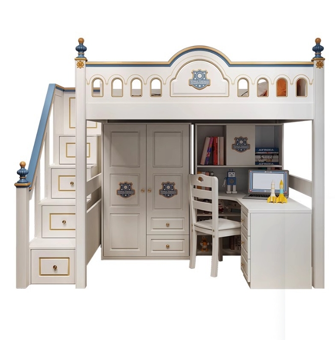 Kinderzimmer Prinzessinnen-Hol – Bunk Bed With Stairs And Slide Bewertung und Preis