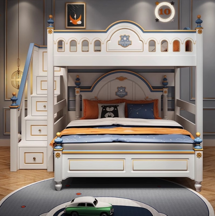 Kinderzimmer Prinzessinnen-Hol – Bunk Bed With Stairs And Slide Bewertung und Preis