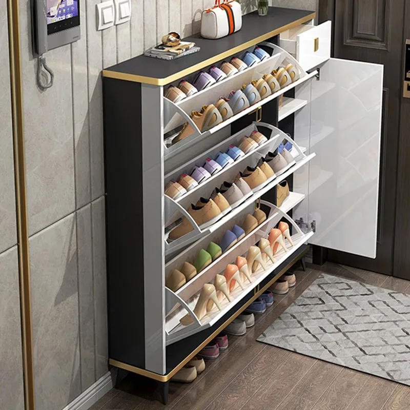Ultradünne, schmale Schuhschrä – Shoe Rack Cabinet Narrow Entryway Bewertung und Preis