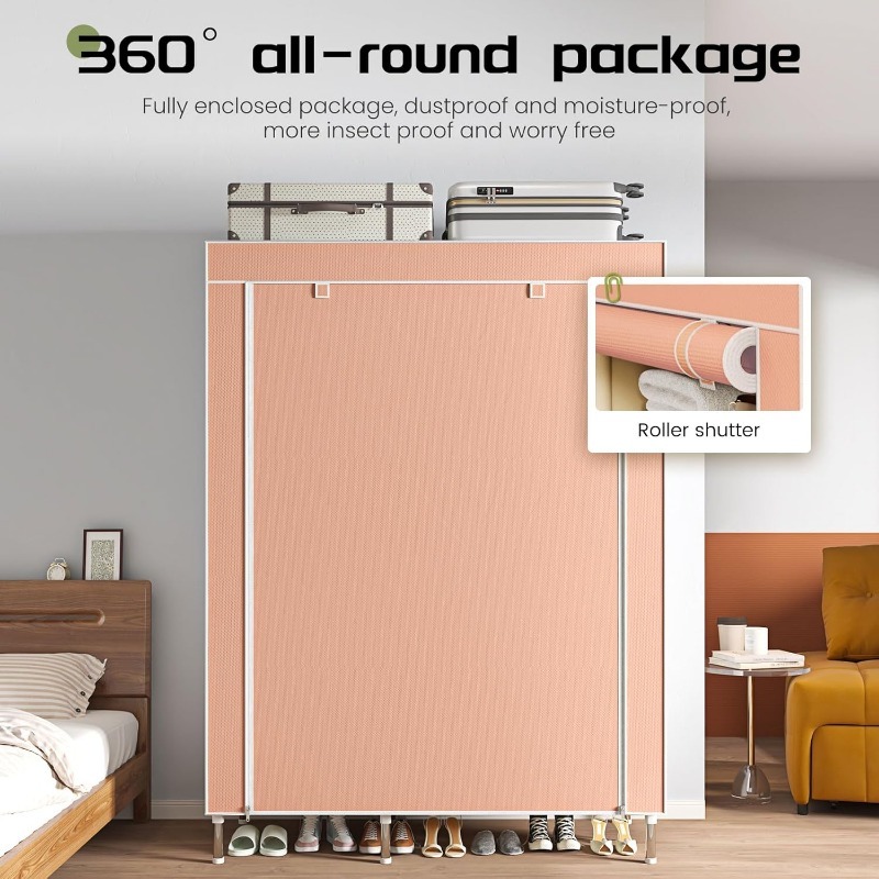 Tragbarer Kleiderschrank, frei – Wardrobe Closet Portable Fabric Cover Bewertung und Preis