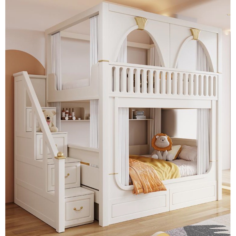 Kinder-Etagenbetten mit Rutsch – Bunk Bed With Stairs And Slide Bewertung und Preis