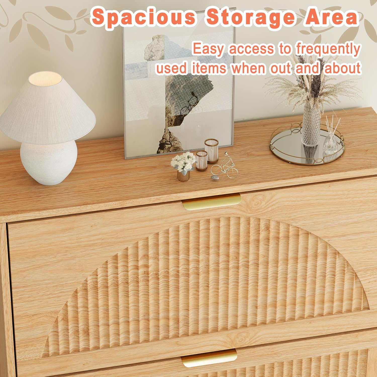 Holz-Schuhschrank mit 2 Klapps – Shoe Rack Cabinet Narrow Entryway Bewertung und Preis
