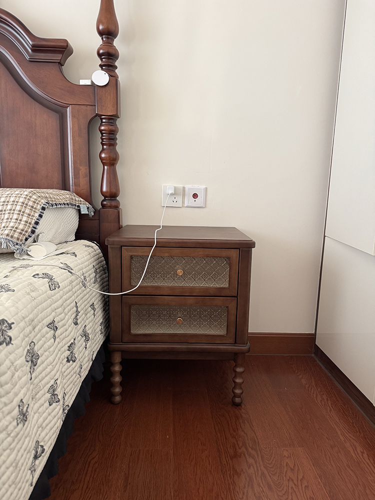 Vintage-Nachttische, bedruckte – Solid Wood Nightstand 2 Drawers Bewertung und Preis