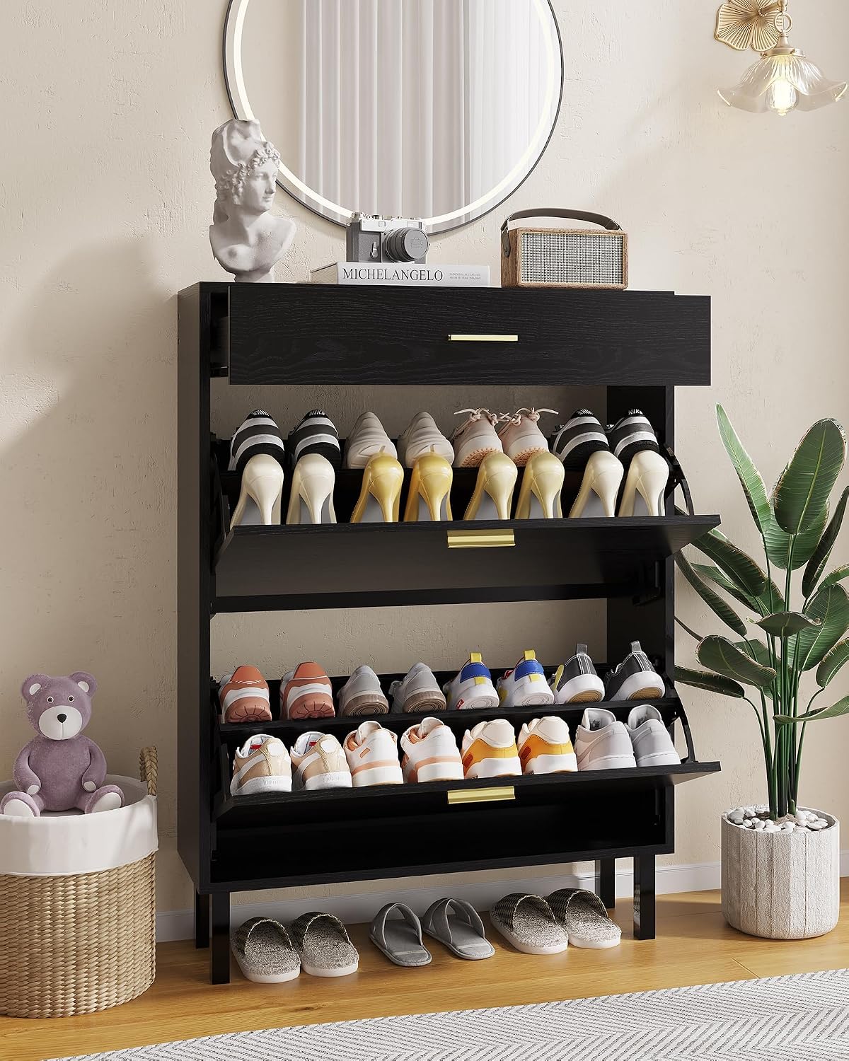 Schmaler Schuhschrank für den  – Shoe Rack Cabinet Narrow Entryway Bewertung und Preis