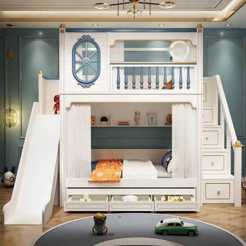 -Für Luxus-Etagenbetten für Ki – Bunk Bed With Stairs And Slide Bewertung und Preis
