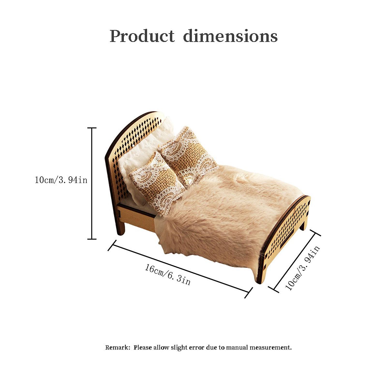 1:12 Puppenhaus-Doppelbett, Mi – Bedroom Furniture Bewertung und Preis