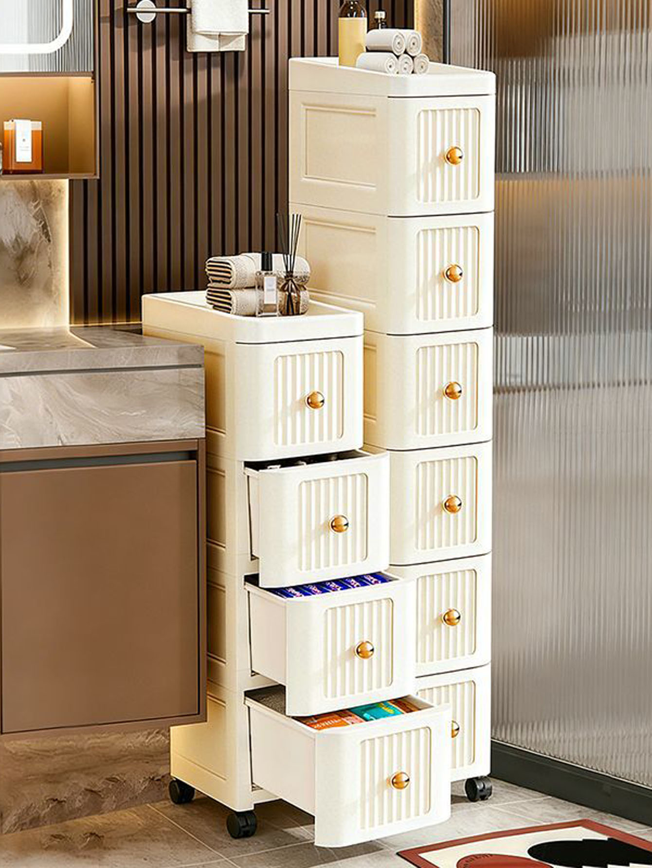 15 cm breiter Schrank mit Gitt – Tables Bewertung und Preis