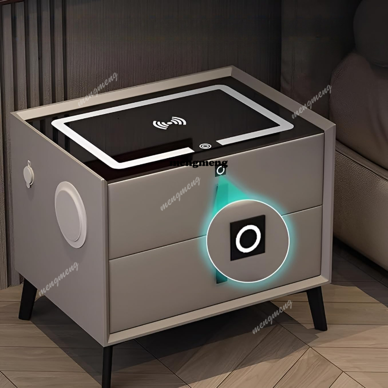 Intelligenter Nachttisch aus m – Solid Wood Nightstand 2 Drawers Bewertung und Preis