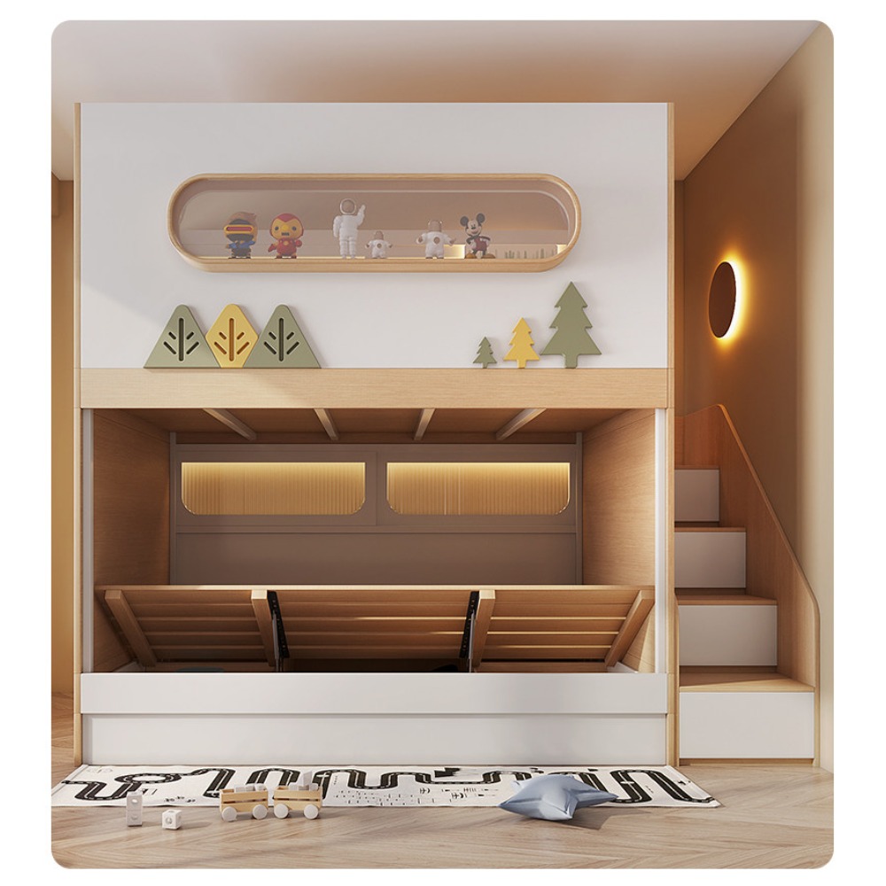 Raumkapsel-Baumhaus-Etagenbett – Bunk Bed With Stairs And Slide Bewertung und Preis