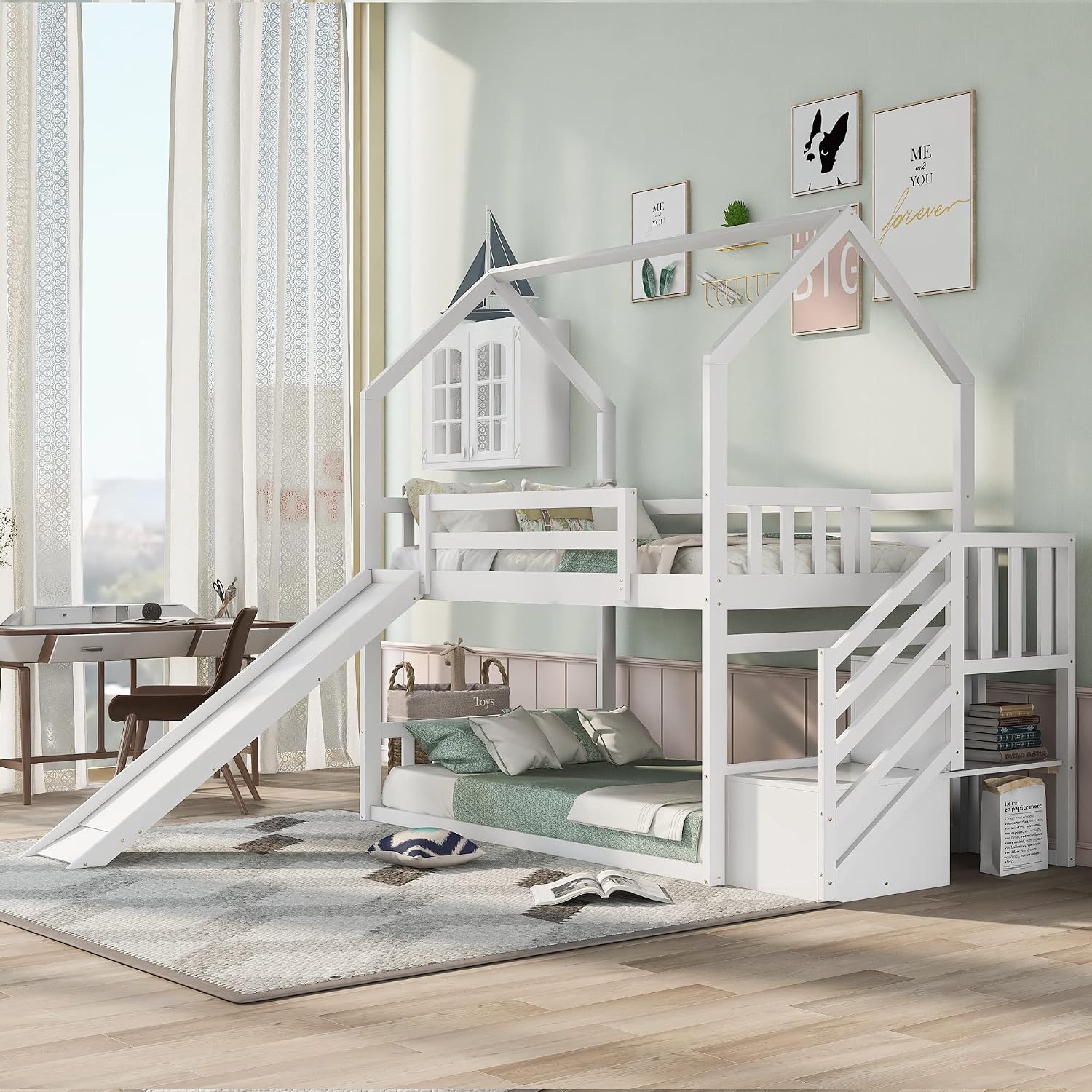 Doppelstockbett mit Rutsche un – Bunk Bed With Stairs And Slide Bewertung und Preis