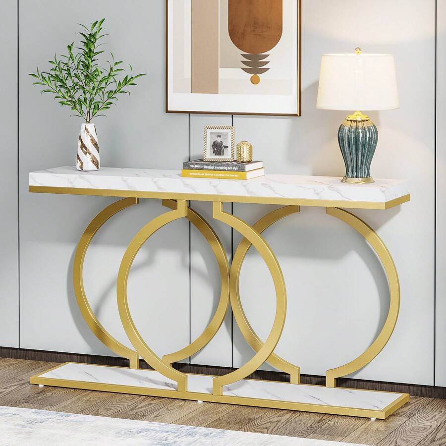 Moderner Goldener Konsolentisc – Sofas Bewertung und Preis