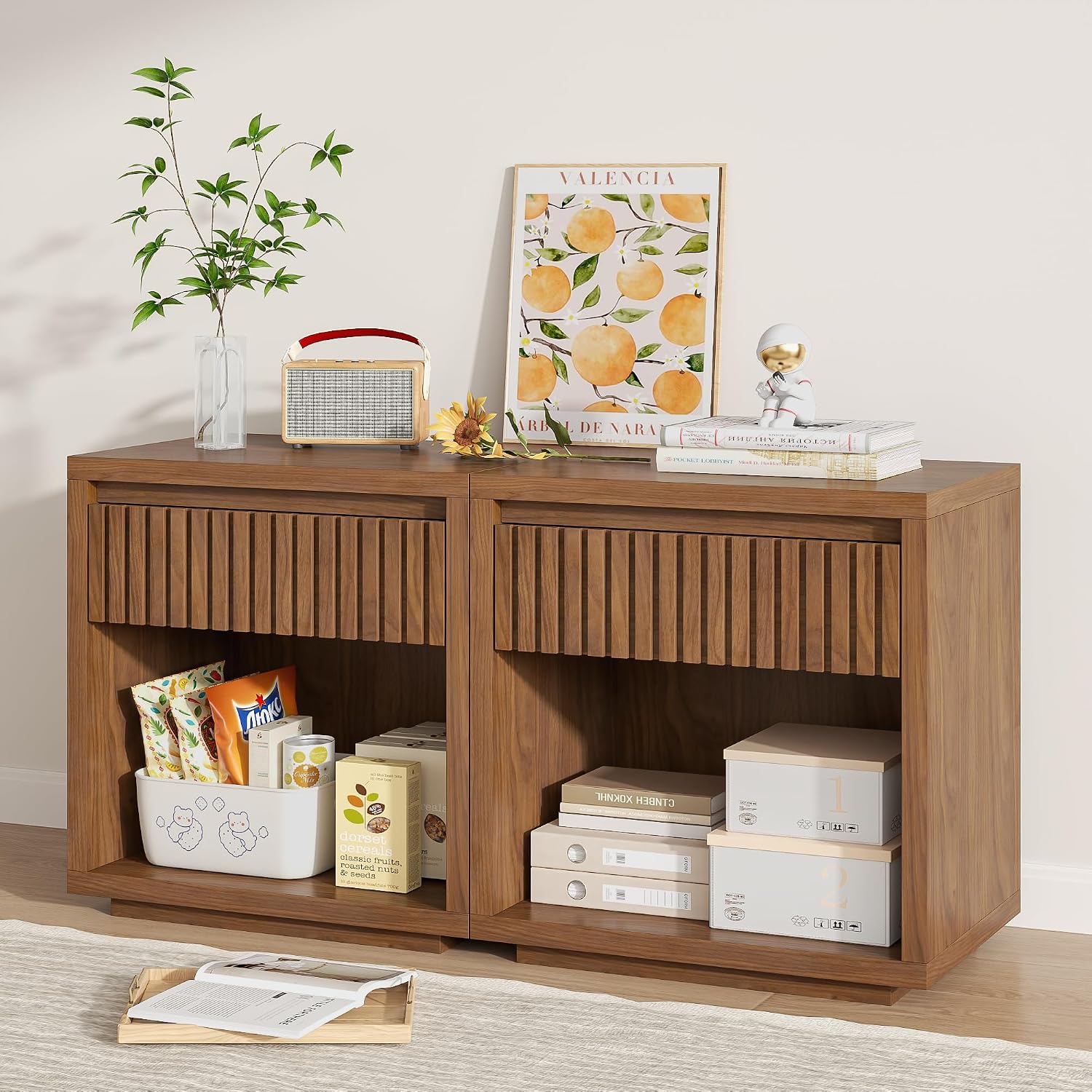 2-Schubladen-Nachttisch-Set mi – Solid Wood Nightstand 2 Drawers Bewertung und Preis