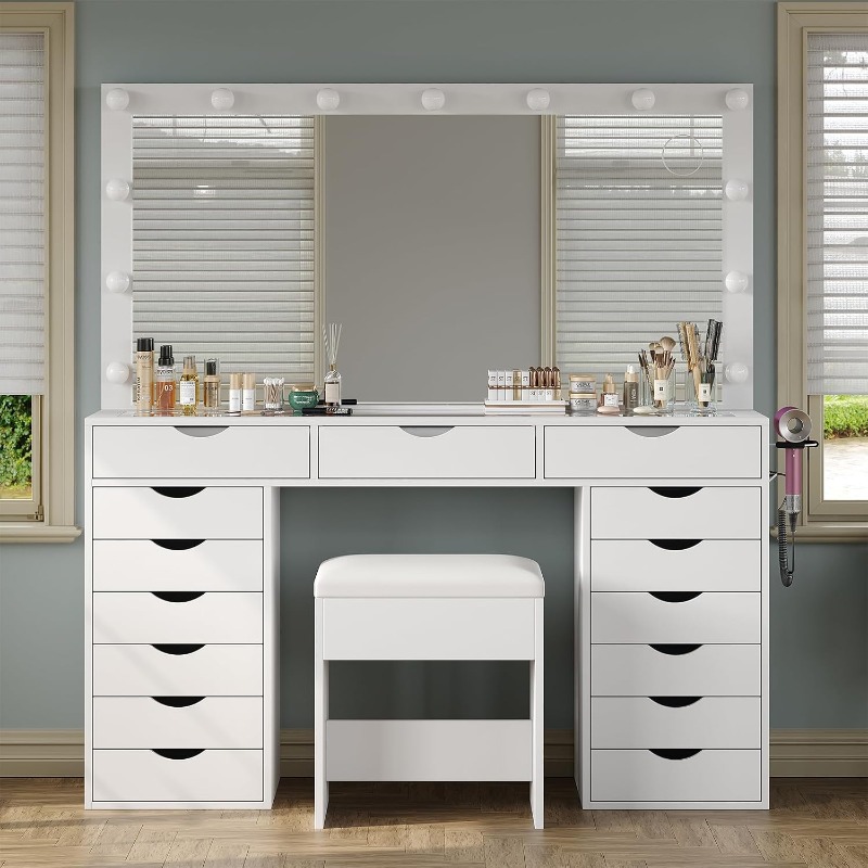 Yanosaku Schminktisch mit Spie – Dressing Table Vanity With Lighted Mirror Bewertung und Preis