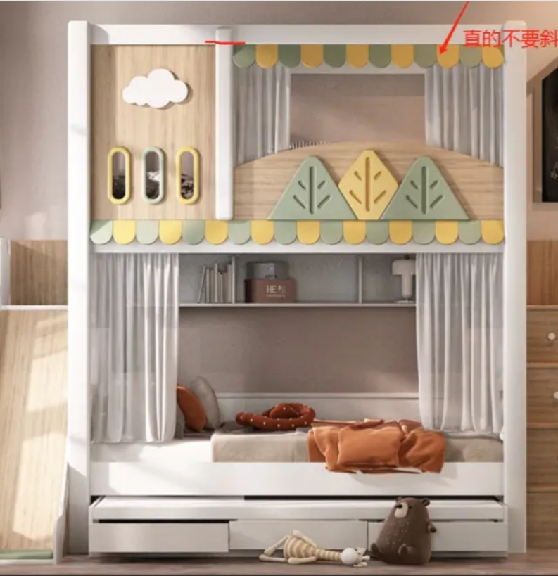 Modernes Kinder-Etagenbett im  – Bunk Bed With Stairs And Slide Bewertung und Preis