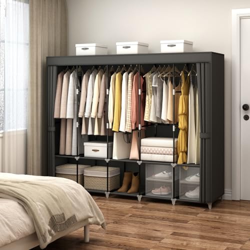 83 Zoll großer tragbarer Kleid – Wardrobe Closet Portable Fabric Cover Bewertung und Preis