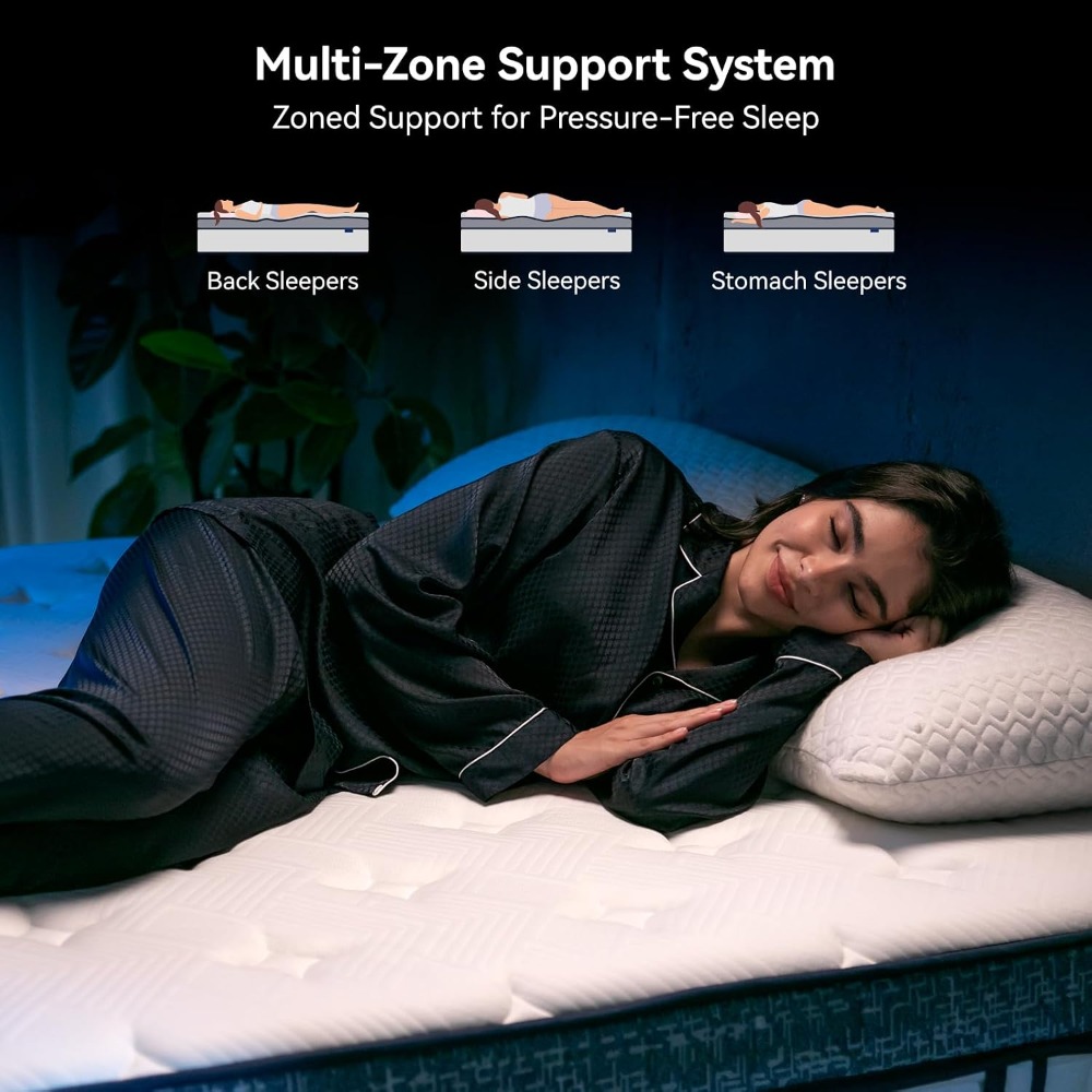 Queen-Matratze, 12 Zoll Hybrid – Memory Foam Mattress In A Box Queen Bewertung und Preis