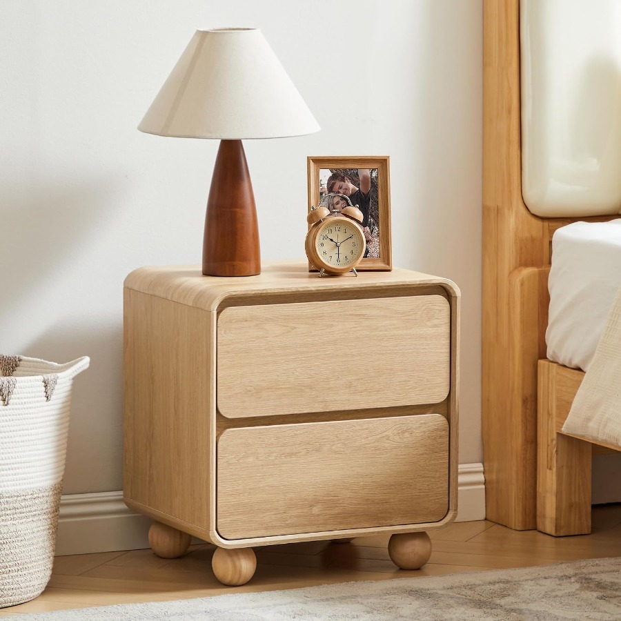 Kleiner Nachttisch mit 2 Schub – Solid Wood Nightstand 2 Drawers Bewertung und Preis