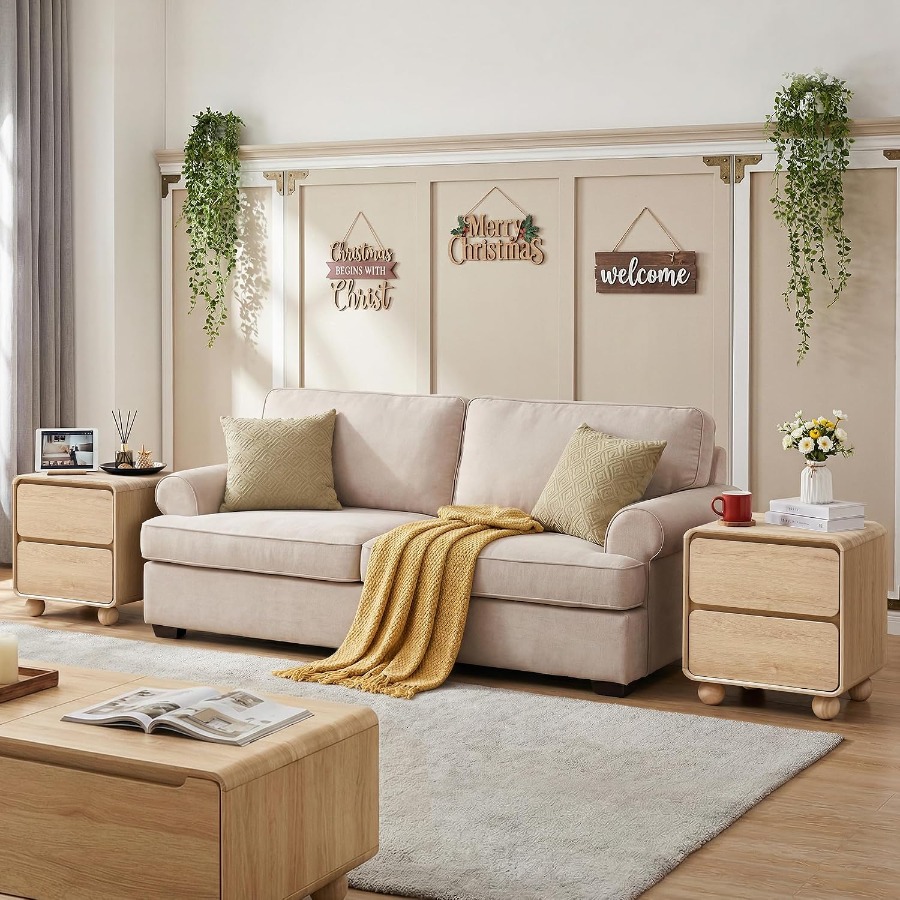 Kleiner Nachttisch mit 2 Schub – Solid Wood Nightstand 2 Drawers Bewertung und Preis