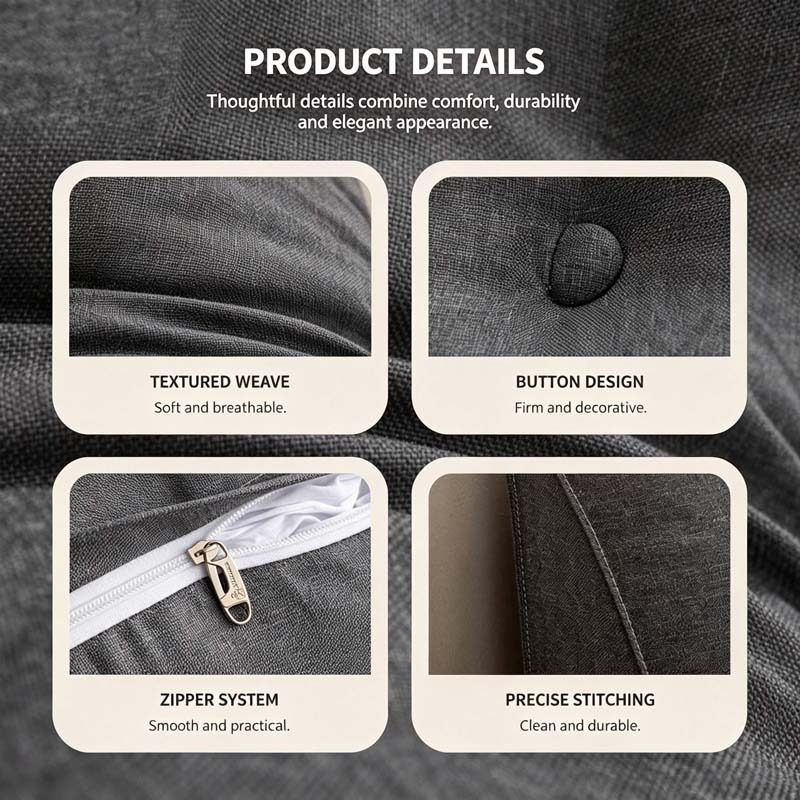 Großes Kopfteil-Kissen, Tatami – Headboard Cushion Backrest Tatami Bewertung und Preis