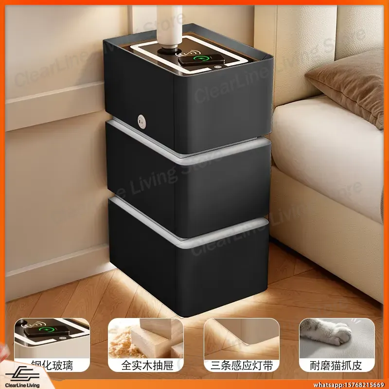 Ultra Schmaler Schwebender Nac – Floating Nightstand With Led Light Bewertung und Preis